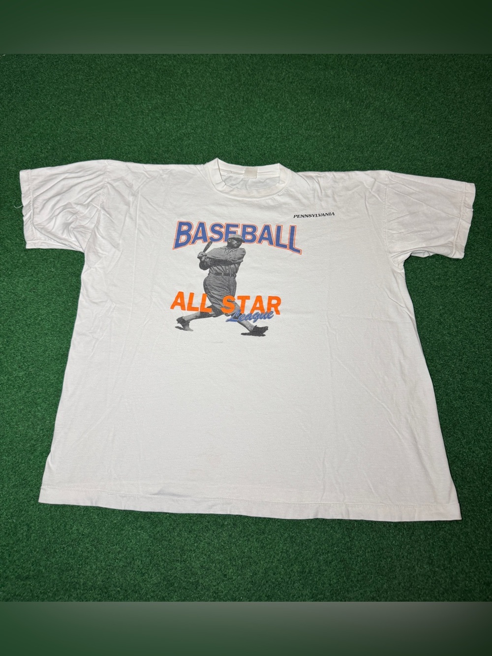 Babe Ruth Baseball Allstar Vintage T Shirt 90s L/XL 24x28 Retro Graphic Shirt